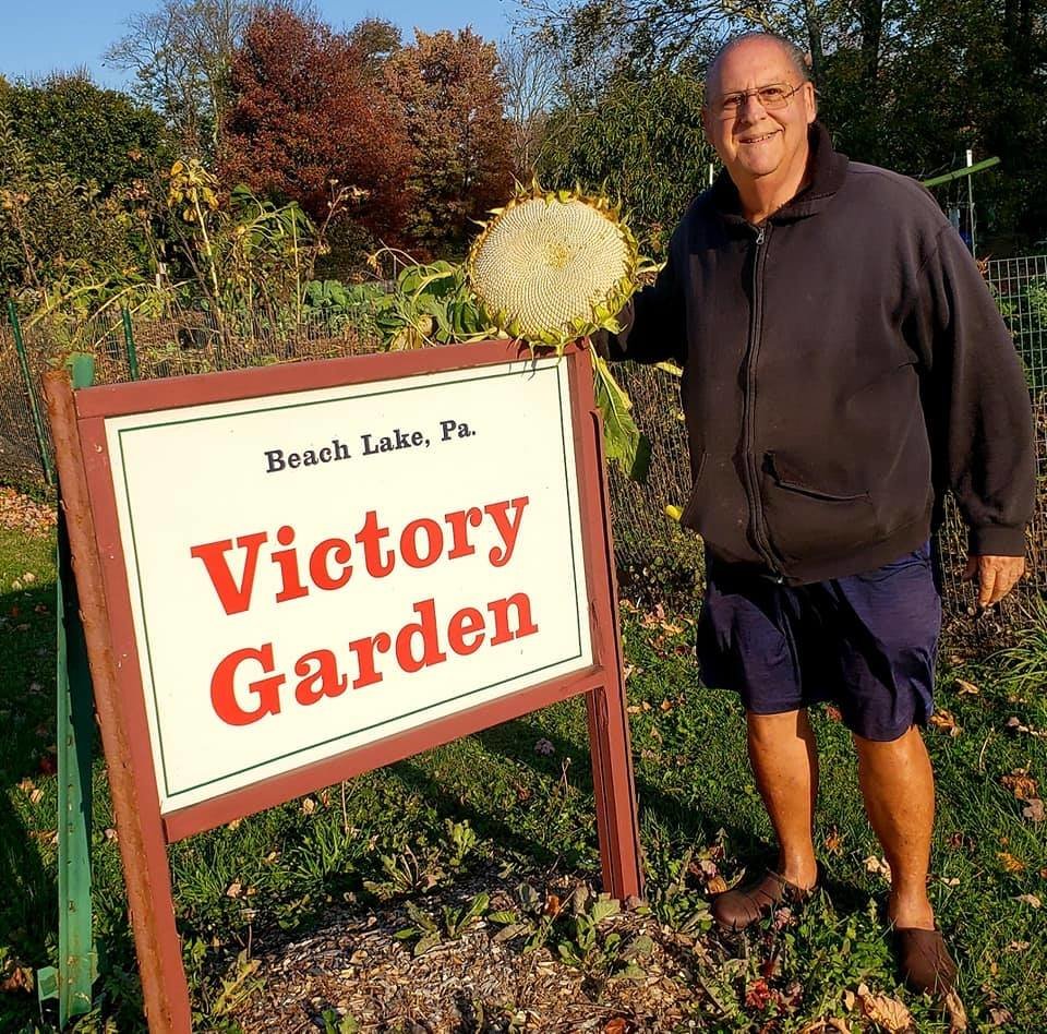 Bob Hoffman is the gardener behind the Victory Garden in Beach Lake.
